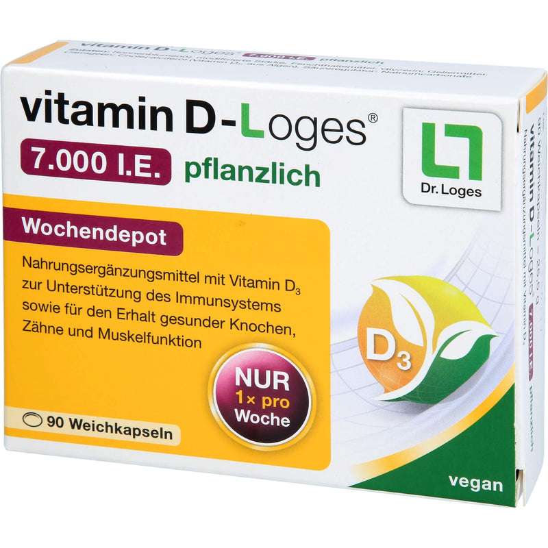 vitamin DL oges® 7,000 IU plant-based - 90 soft capsules - dietary supplement with vitamin D3 to support the immune system and maintain healthy bones, teeth and muscle function 90 pieces (pack of 1) - NewNest Australia