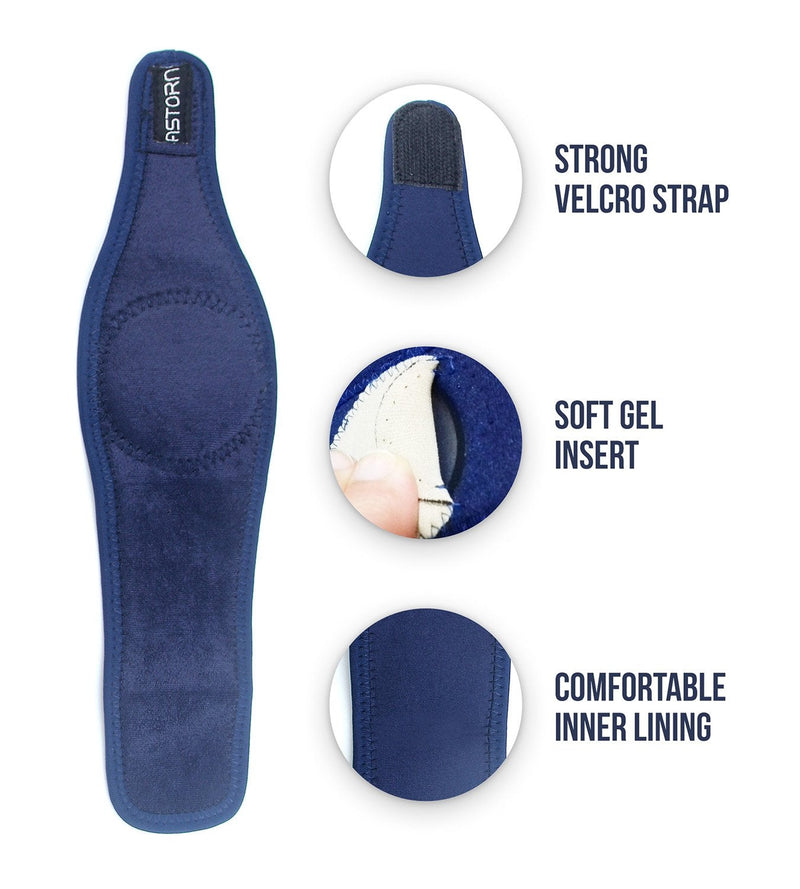 Astorn Foot Pain Relief Arch Support Brace for Women & Men Set of 2 | Compression Arch Support Sleeves with Comfort Gel Cushions | Adjustable Plantar Fasciitis, Bunion and Arch Pain Relief Brace - NewNest Australia