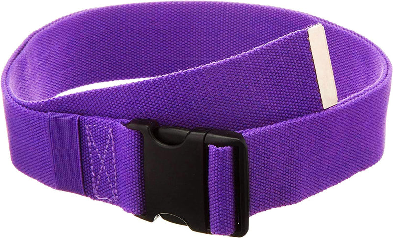 Gait Belt with Plastic Buckle by LiftAid - Transfer and Walking Aid with Belt Loop Holder for Assisting Therapist, Nurse, Home Care - 60"L x 2"W (Purple) Purple - NewNest Australia