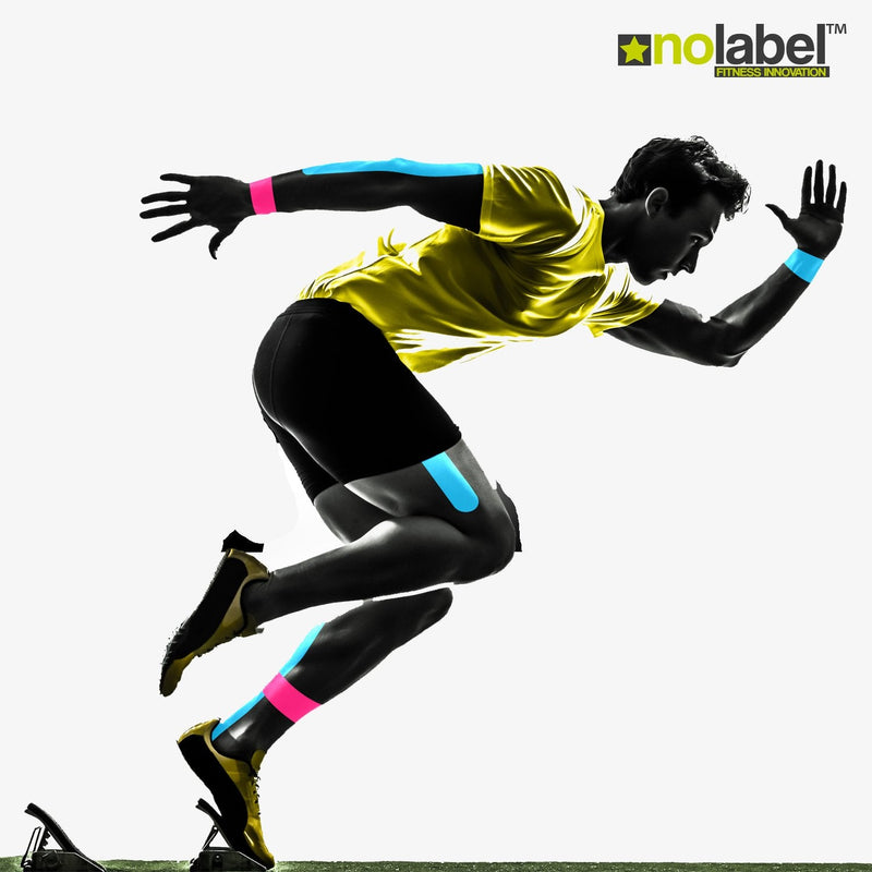NO LABEL Black Kinesiology Tape Uncut - 5m Roll Un-Cut Black Body Tape - Black Sports Tape - Black Medical Tape - Black Physio Tape - Black Muscle Tape For Muscle Recovery - Free PDF Ebook Taping Guide - NewNest Australia
