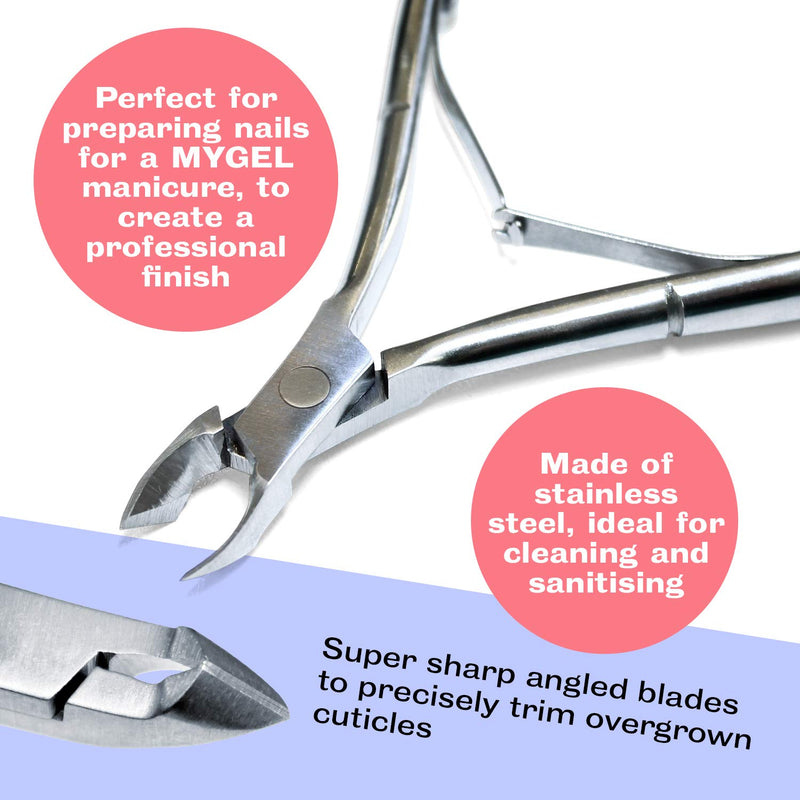 Mylee Cuticle Nippers – Professional Manicure Nail Prep Cutters Stainless Steel Metal Tool for Removing Dead Skin Before Acrylic or Gel Polish – Repair Damaged Nails – Suitable for Salon and Home Use - NewNest Australia