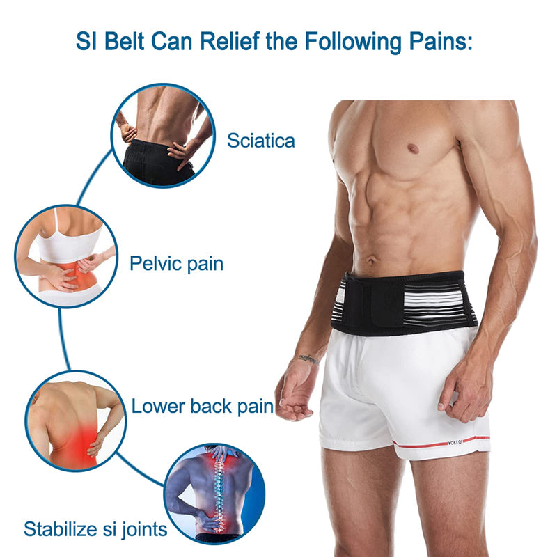 Sacroiliac Hip SI Belt Upgraded Version Joint Brace for Women and Men-That Alleviate Sciatic,Triple Strength Plus,Pelvic, Lower Back and Leg Pain, Stabilize SI Joint,Anti-Slip and Pilling-Resistant - NewNest Australia