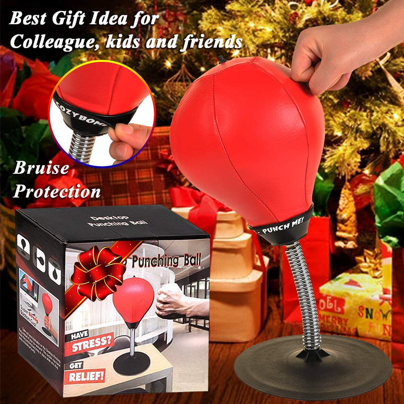 CozyBomB Free Standing Desktop Punching Bag - Stress Buster Relief with Stand - XMas Gift Boxing Punch Ball with Suction Cup to Reflex Strain and Tension Toys for Boys Father Kids Office Co-Worker - NewNest Australia