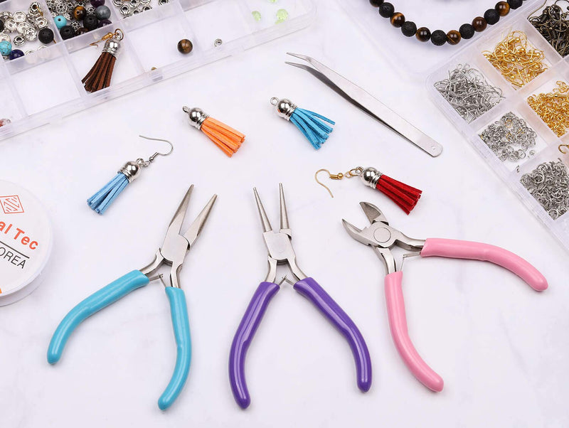 Jewelry Pliers, Shynek 3pcs Jewelry Making Pliers Tools with Needle Nose Pliers/Chain Nose Pliers, Round Nose Pliers and Wire Cutter for Jewelry Repair, Wire Wrapping, Crafts, Jewelry Making Supplies - NewNest Australia