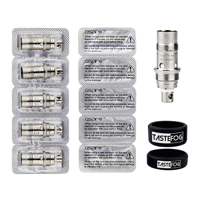 Aspire Nautilus Coils 1.6 ohm BVC Replacement Atomizer for Aspire Nautilus GT Mini 2 2S K3 Tank Premium Zelos 2.0 Nautilus GT AIO K3 Starter Kit 5pcs/Pack 1.6Ω - NewNest Australia