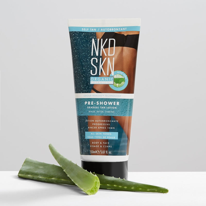 Organic Rapid Self Tanning Lotion - NKD SKN Pre Shower Gradual Tan Organic Tanning Lotion - Natural and Vegan Self Tan 150ml - NewNest Australia