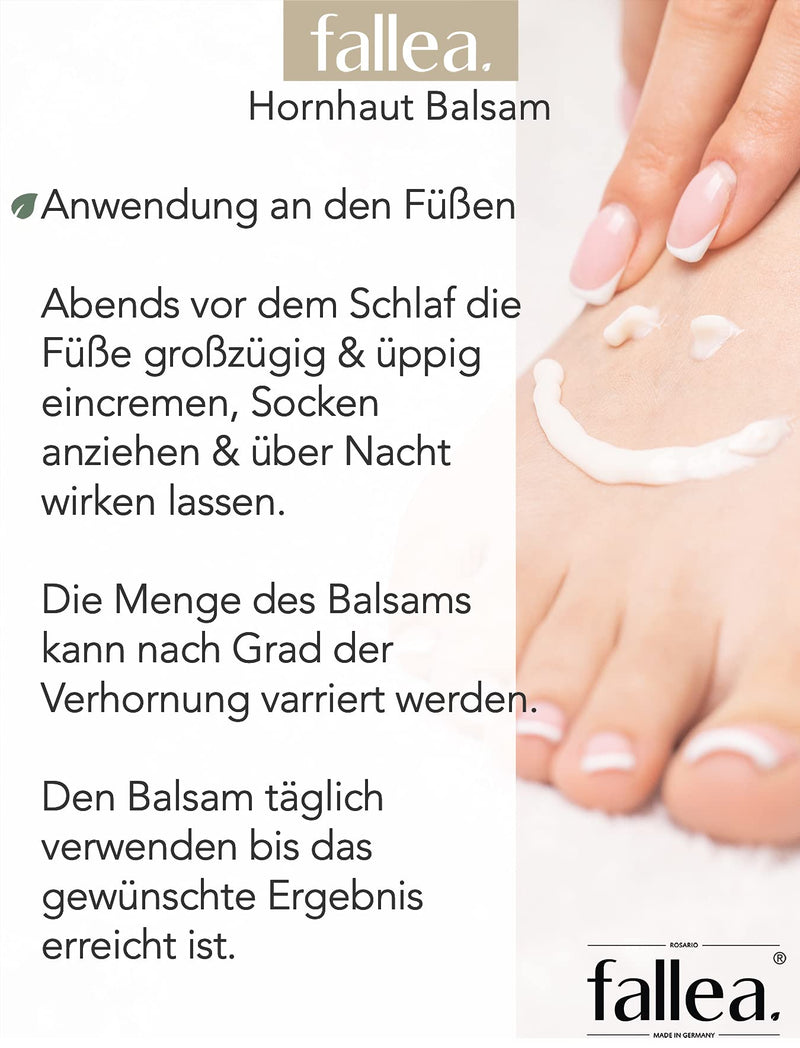 Fallea Callus Balm | Overnight against calluses | 10% urea, jojoba oil, tea tree oil, arnica | Treatment of calluses, cracks, dry skin | Callus remover (incl. 2 pairs of socks 40-44) 200 ml + 2 pairs of socks 40-44 - NewNest Australia