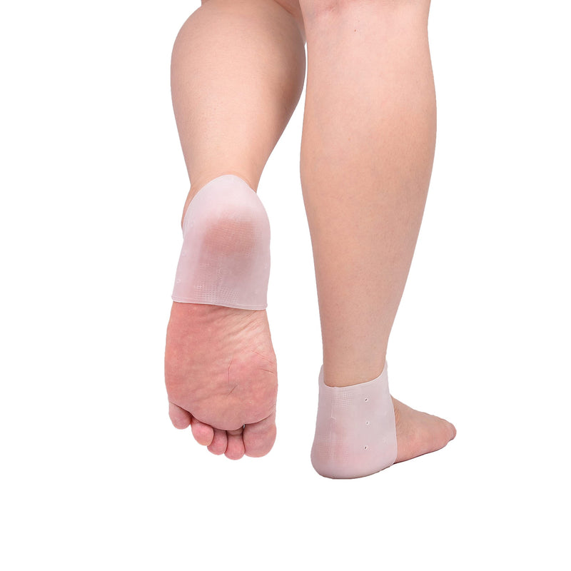 Soft Silicone Sleeves - For the Heel and Ball of Your Foot - 2 Pairs of Each - Offers Protection, Comfort and Grip - Ideal for Pain/Friction/Pressure Relief - Sole/Heel Support - Adjustable Size Gel Foot Heel and Forefoot Pads - NewNest Australia