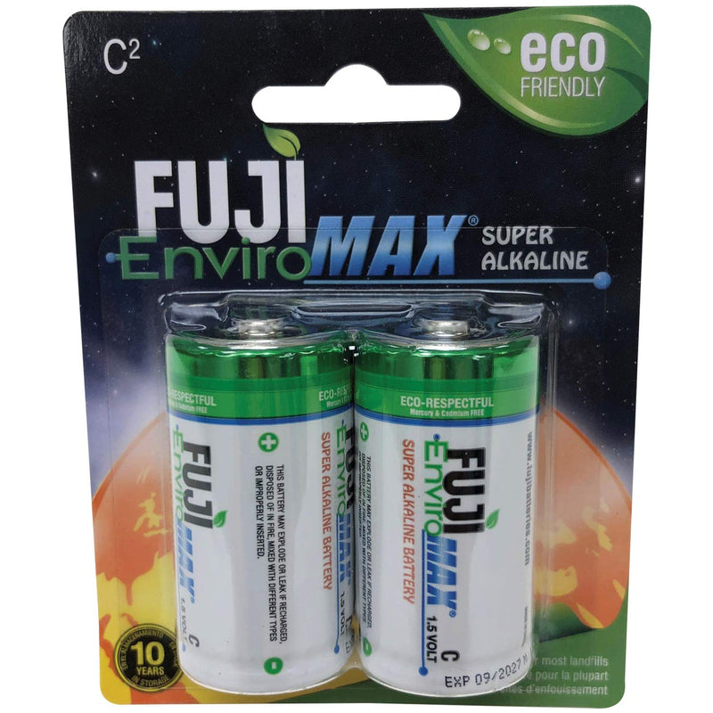 Fuji Enviromax 4200BP2 EnviroMax C Super Alkaline Batteries, 2 pk, White, 2 CT - NewNest Australia