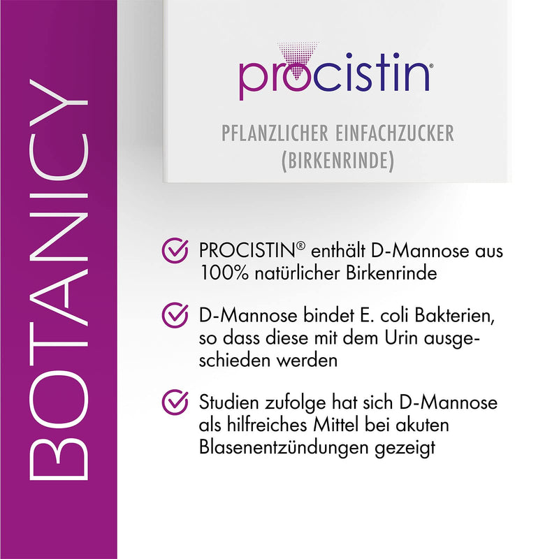 Botanicy D-MANNOSE + CRANBERRY AKUT, powder sticks for urinary tract and bladder, contains dandelion, pumpkin seeds, vitamin C and L-methionine (12 sachets of 3 g each), 36 g, purple - NewNest Australia