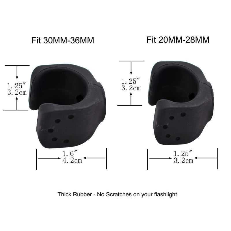 YYST Flashlight Mounting Brackets 4/PK - No Flashlight -Two Big - Two Small - NewNest Australia