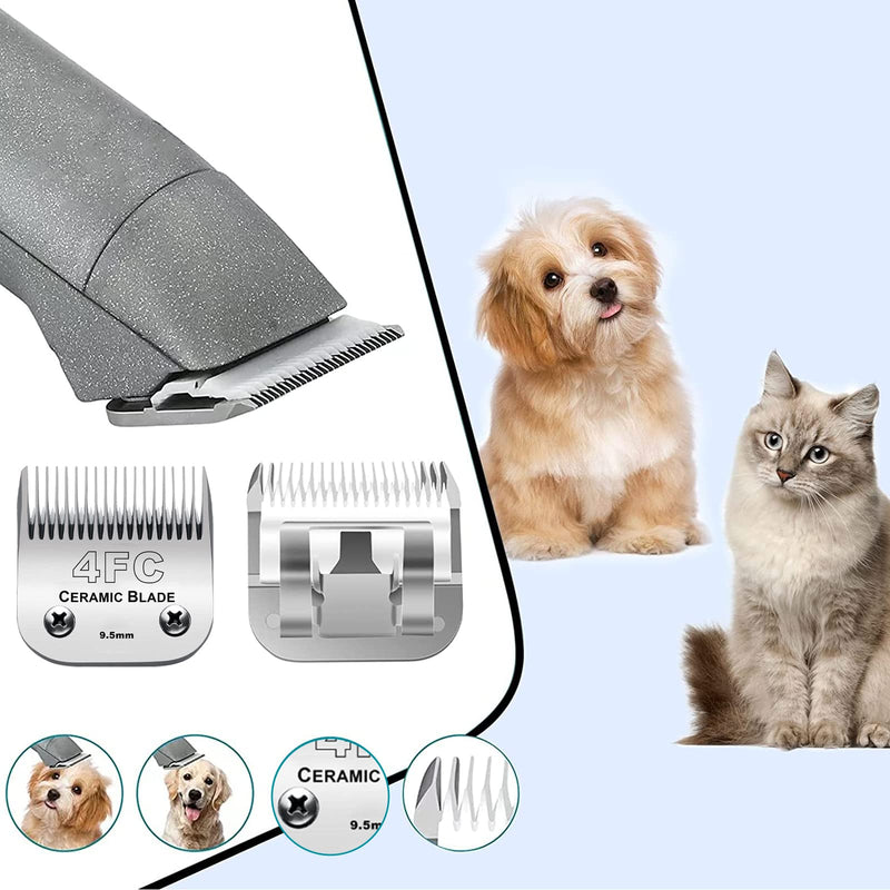 Cosyonall Removable Replacement Blade For Pet Dog Grooming Clipper Compatible With Andis Oster A5, Wahl Km Series Clippers (4Fc:(3/8") (9.5Mm)) 4Fc:(3/8") (9.5Mm) - NewNest Australia