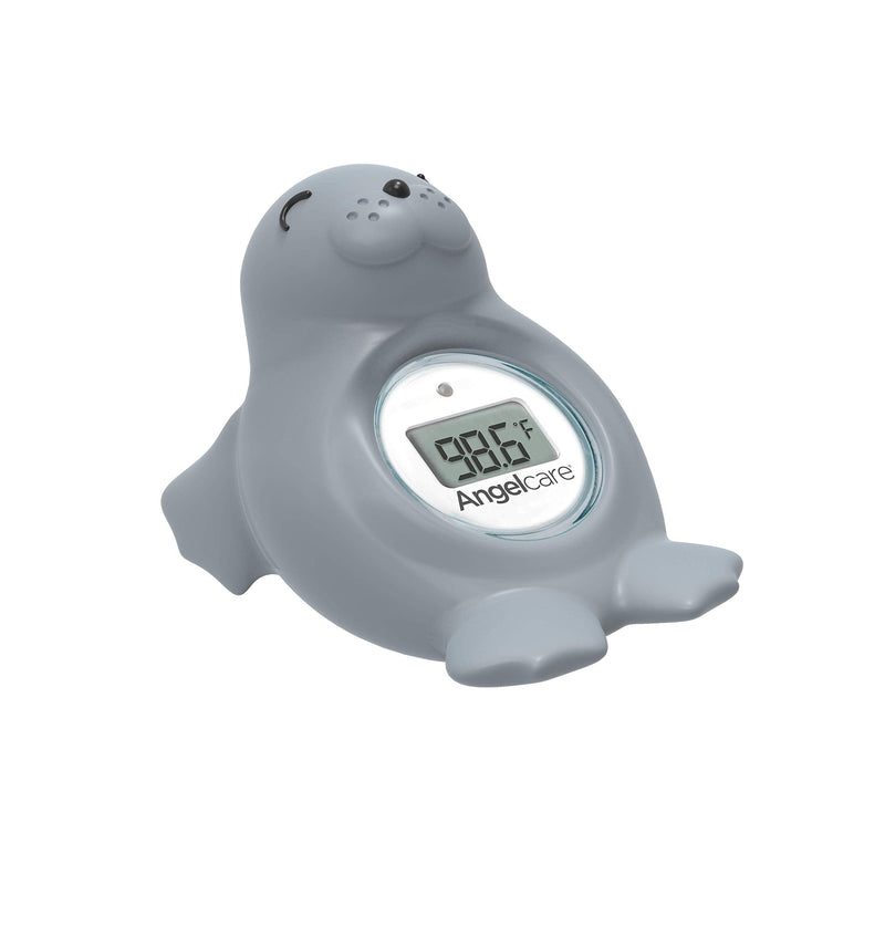 Angelcare Baby Bath & Room Thermometer - Happy Seal, Grey, BT-01-SEAL-US - NewNest Australia