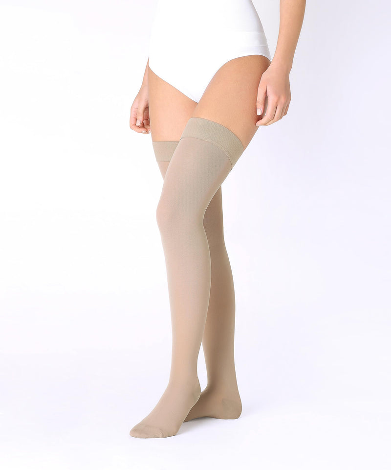 Graduated medical compression stockings (23-32 mmHg, 120 Den, Class 2) for women and men - Support stockings - Medical Compression Stockings Beige Size 2 - Short: A - Look at the third picture - NewNest Australia