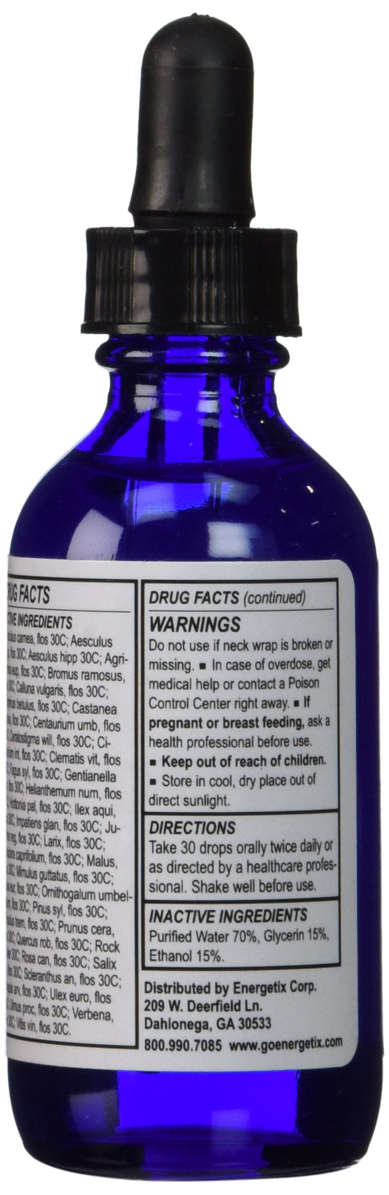 Energetix Fields of Flowers Homeopathic Remedy - Perfect for Emotional Symptoms such as Fear, Anxiety, Depression and Despondency - 38 Traditional Flower Essences - 2 Fluid Ounce (59.1 Milliliters) - NewNest Australia