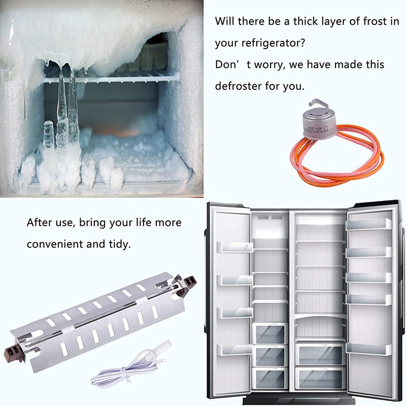 WR51X10055 Refrigerator Defrost Heater Replacements WR55X10025 Refrigerator Temperature Sensor WR50X10068 Defrost Thermostat Compatible with general Electric Hotpoint Refrigerators Replaces WR51X10030 1 - NewNest Australia