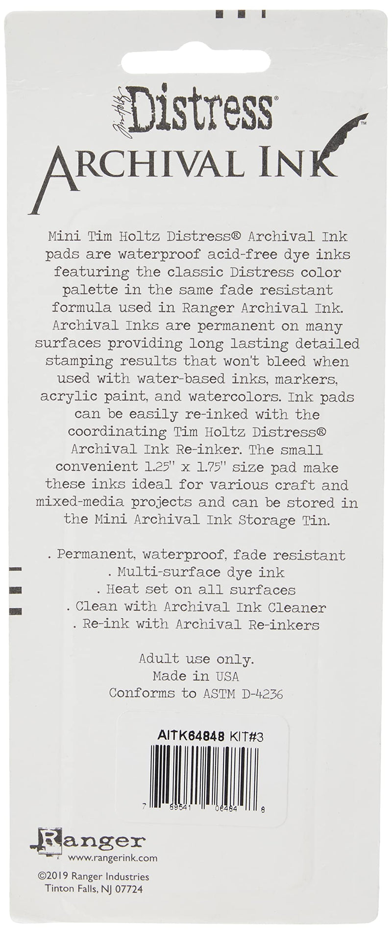 Ranger TH Dist Archival Ink Kit #3 - NewNest Australia