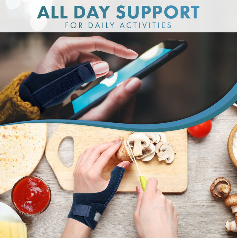 Actesso Neoprene Thumb Splint Support Brace – Thumb Spica for Pain Relief from Thumb Injury, Wrist Tendonitis, De Quervain's and Sprains. Left or Right Hand Available (Blue, Right Hand) Blue - NewNest Australia