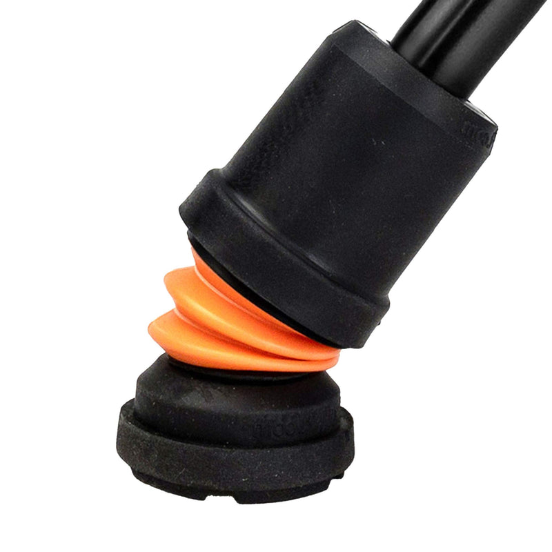 Flexyfoot Shock Absorbing Walking Stick Ferrule – Choice of Ferrule Sizes & Colours Available Here – Improves Grip, Improves Safety, Reduces Slips, Reduces Shock – 16mm Black 16 mm - NewNest Australia