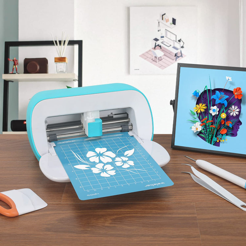 Welebar Variety Cutting Mat for Cricut Joy Machine, 3 Pack 4.5”x6.5” (StandardGrip/LightGrip/StrongGrip), Cutting Mat for Cricut Joy Accessories 4.5''x6.5"-Variety Grip Blue Green Purple, 3 Mats - NewNest Australia