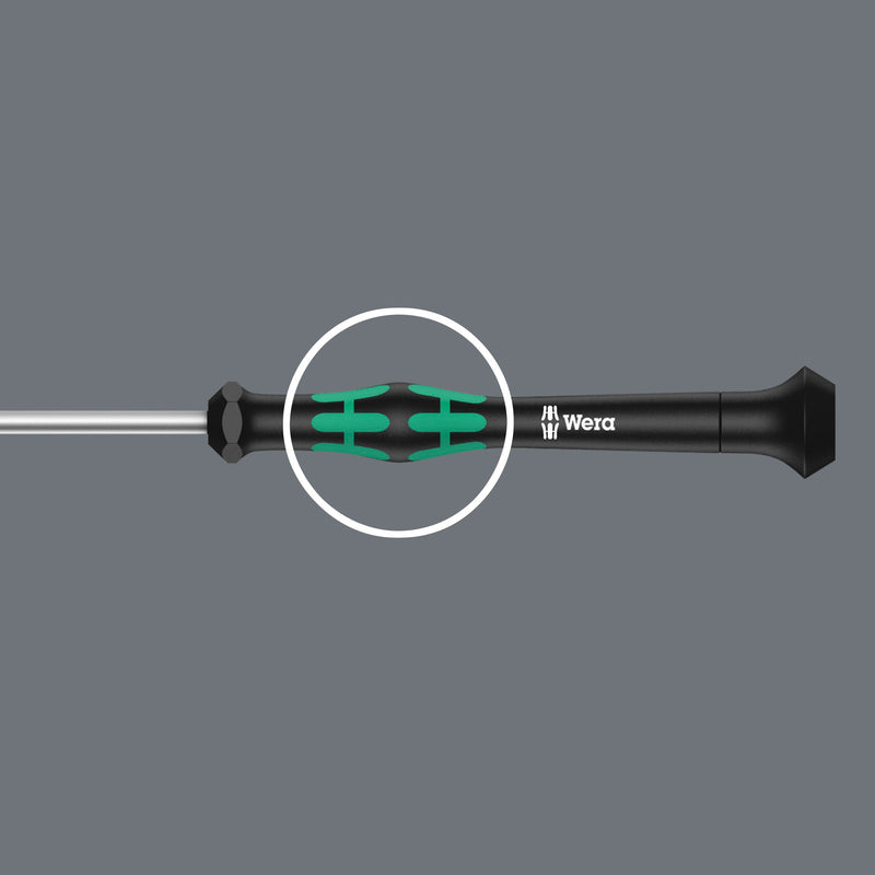 Wera 05118066001 2054 Screwdriver for Hexagon Socket Screws for Electronic Applications, Hex-Plus, 1.5 mm x 60 mm 1.5mm x 60mm - NewNest Australia