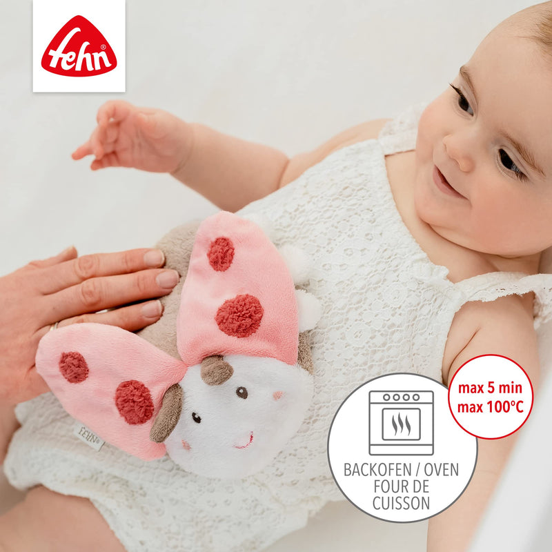 Fehn Cherry Stone Pillow Baby Beetle - Soothing Heat Pillow And Cold Pillow For Babies And Children From 0+ Months - Grain Pillow For Oven - Cherry Stone Pillow As A Baby Gift For Birth - NewNest Australia