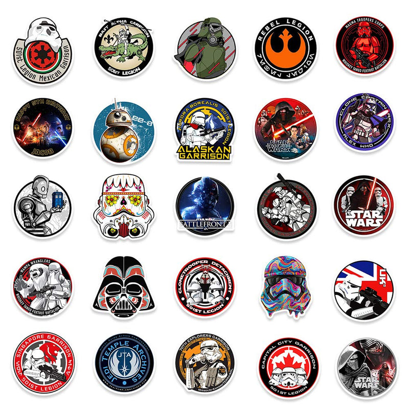 Popular Movie Stickers for Star War to Girls Adults Teens Boys|100 Pcs|Waterproof Vinyl Stickers for Laptop Car Luggage Phone Tablet Water Bottle Hydroflasks Bike,Funny Decals Pack(Star War-100Pcs) - NewNest Australia