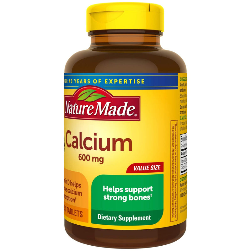 Nature Made Calcium 600 mg Tablets with Vitamin D3, 220 Count Value Size (Packaging May Vary) - NewNest Australia