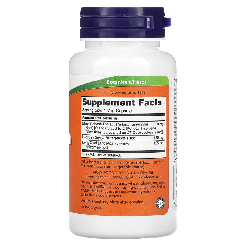 NOW Foods Black Cohosh 80 mg - NewNest Australia