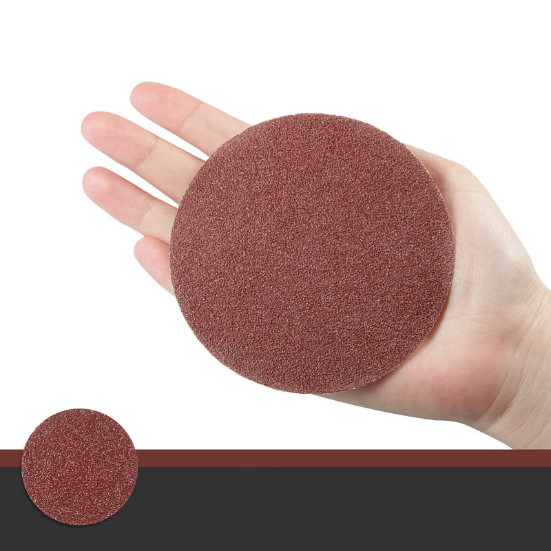 LEONTOOL 50 PCS 4 Inches Sanding Discs Hook and Loop 100 Grit Sanding Pads for Orbital Sander Round Orbital Sandpaper No Hole - NewNest Australia