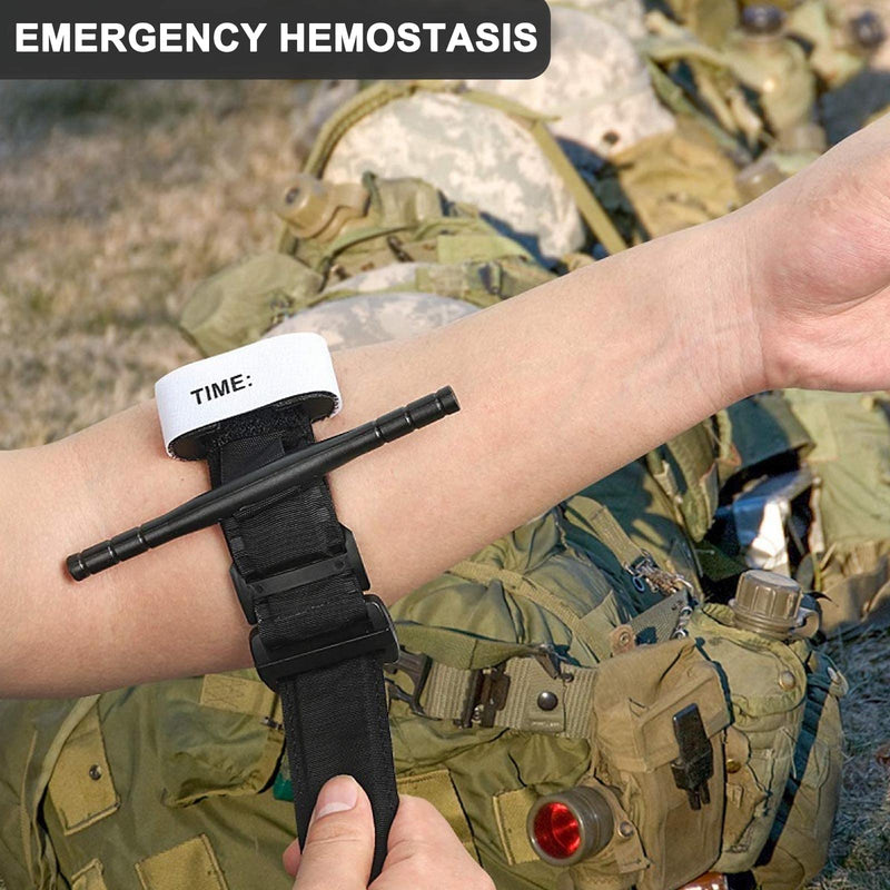 AYNKH Tactical Tourniquet, Portable Hemostatic Bandage, Emergency Medical One-Handed Operated First Aid Equipment for Camping Hiking Mountaineering Outdoor Sports - NewNest Australia