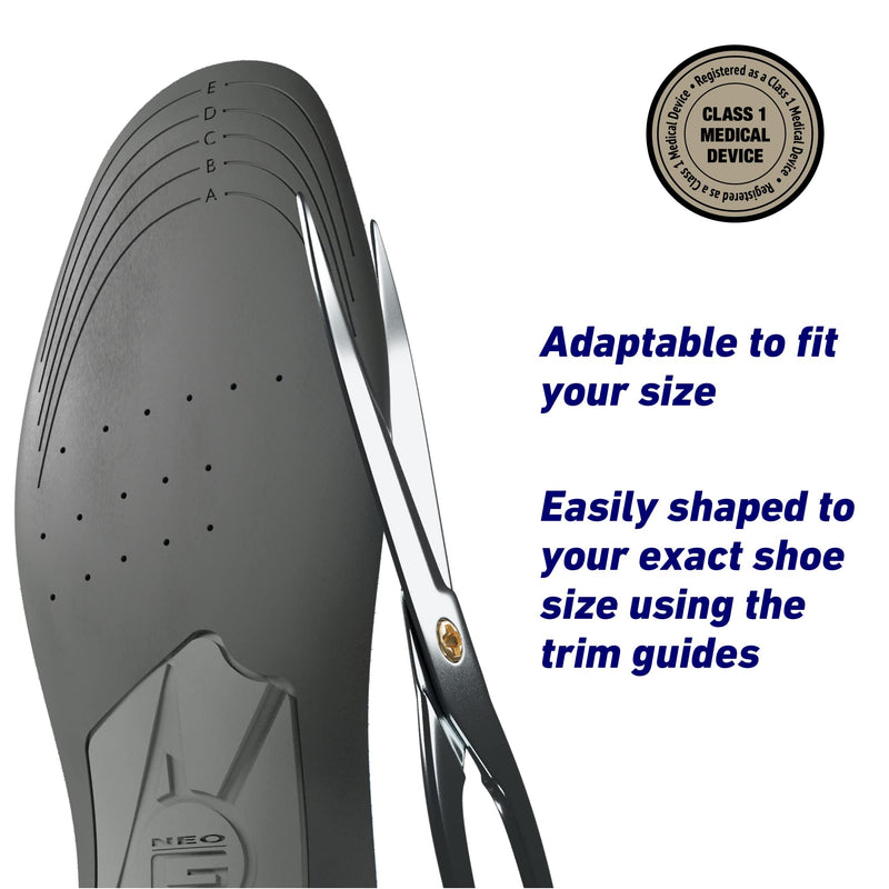 Neo G NeoThotics Pro-Flex Plantar Fasciitis Arch Support Insoles for Women and Men - Full Length Slimline Orthotic Inserts - Anti Fatigue Shoe Inserts for Foot Pain Plantar Fasciitis Relief - L/XL L/XL: 8 UK - 11 UK - NewNest Australia