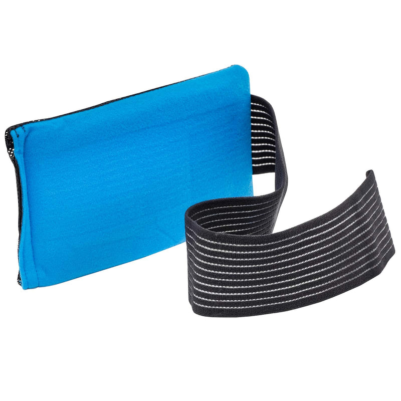Tanness Reusable Gel Ice Pack for Sports Injury | Hot and Cold Compress Wrap with Adjustable Fleece Pouch | Flexible First Aid Pad for Knee, Ankle, Back Pain Relief Faster Recovery (Single) - NewNest Australia
