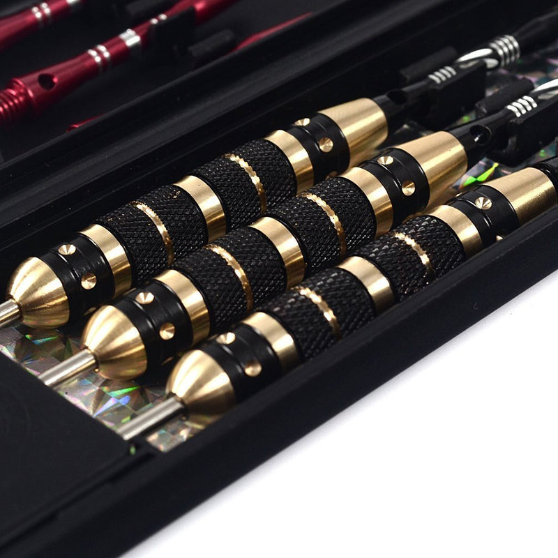 CUESOUL 20/23/26 Grams Steel Tip Darts - Black Coating Brass Barrels 23 Grams - NewNest Australia