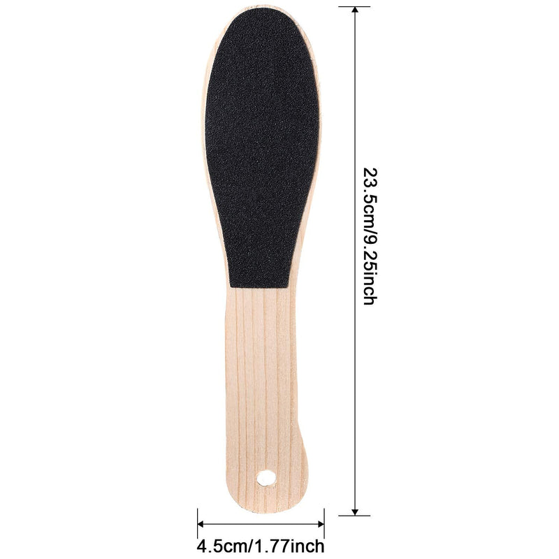 4 Pieces Foot File for Hard Skin, Wooden Foot File Double Sided Foot Rasp Scrubber Foot File Callus Remover for Wet Dry Cracked Feet Removing Dead Skin Foot Care - NewNest Australia