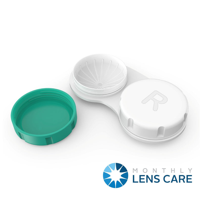 Contact Lens Cases 12 Pack. One Year Bulk Supply. Protect Your Eyes by Changing Your Lens Case Monthly Green - NewNest Australia