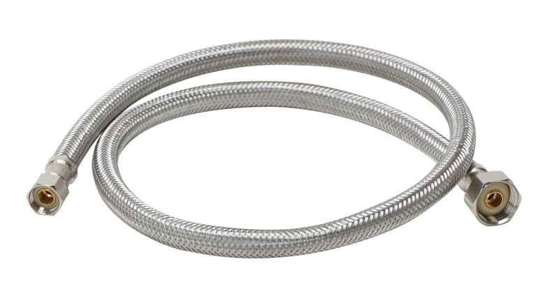 Fluidmaster 1F36 Faucet Connector, Braided Stainless Steel - 3/8 Female Compression Thread x 1/2 F.I.P. Thread, 3 Ft. (36-Inch) Length - NewNest Australia