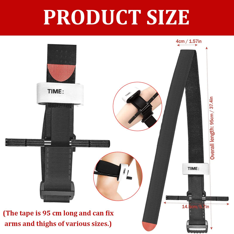 2 Pack Tourniquet, Outdoor Emergency Tourniquet,Quick Release Buckle One-Handed Operated, First Aid Equipment or Camping Hiking Mountaineering Outdoor Sports - NewNest Australia