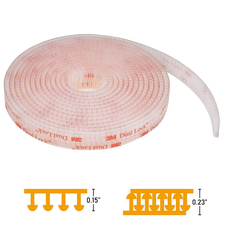 CANOPUS Dual Lock Tape, Strip Tape with Adhesive, Heavy Duty Reclosable Fastener, Mounting Tape, for Hanging Picture Frame, Router, Decoration, Made in USA (0.5in x 10ft) 0.5in x 10ft - NewNest Australia