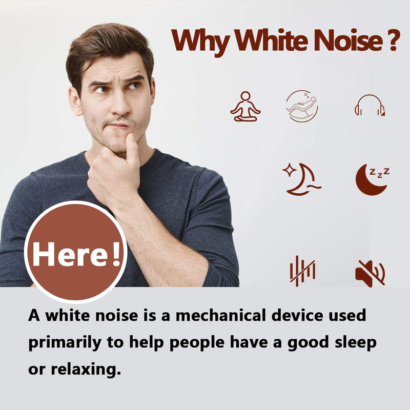 Magicteam Sound Machines White Noise Machine with 20 Non Looping Natural Soothing Sounds and Memory Function 32 Levels of Volume Sleep Sound Timer Therapy for Baby Kids Adults 1 Count (Pack of 1) - NewNest Australia