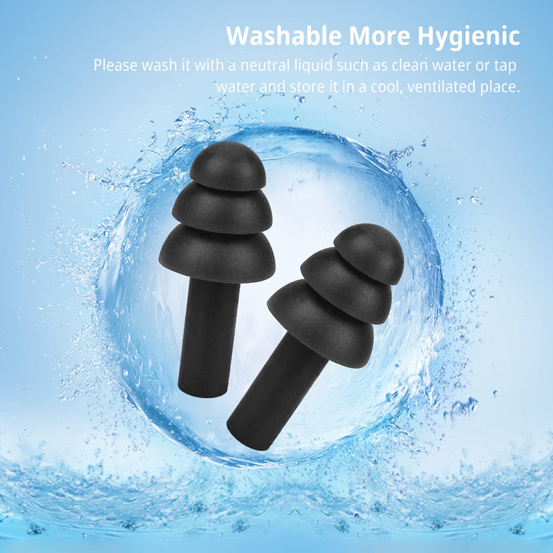 Multi Colour Soft Silicone Ear Plugs for Sleeping Noise Cancelling Reusable Earplugs for Sleep with Case Great for Swimming, Concerts, Hearing Protection, Travel, Snoring (2 Pairs EarPlugs) 2 Pairs EarPlugs - NewNest Australia