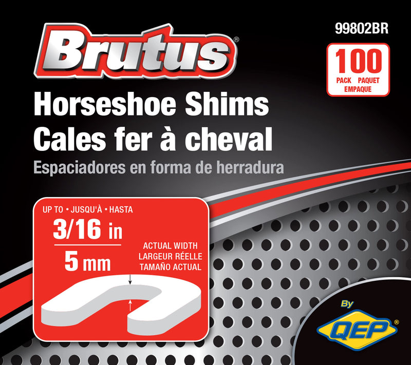 Brutus 99802BR Pail of 100 Horseshoe Shim Tile Spacers, 3/16-Inch, Yellow - NewNest Australia