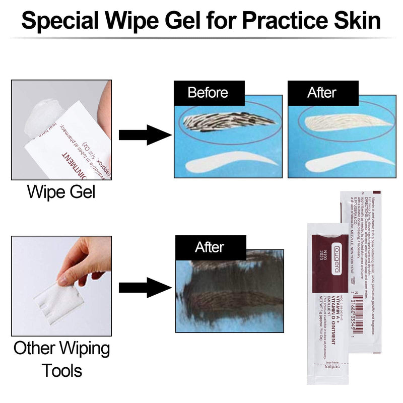 Tattoo Scar Repair Gel, 50Pcs Microblading Aftercare Ointment Vitamin A&D Anti-Inflammatory Anti Scar Tattoo Aftercare Cream for Makeup Microblading and Tattoo Healing Art Tattoo Supplies 50 Count (Pack of 1) - NewNest Australia