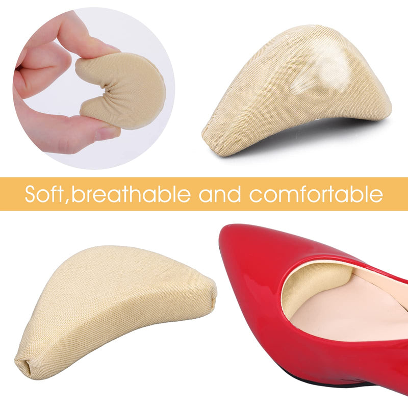 WLLHYF 2 Pairs Soft Sponge Adjustable Shoe Filler， Big Toe Plug Foot Brace Shoe Pads Unisex Shoe Too Big Inserts for High Heel Women Relief Foot Pain Reusable Make Big Shoes Fit Skin+black-2 Pairs - NewNest Australia