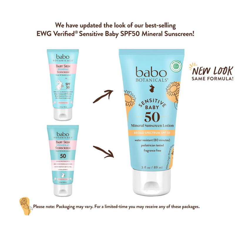 Babo Botanicals, Baby Skin, mineral sun protection lotion, SPF 50, 89 ml - NewNest Australia