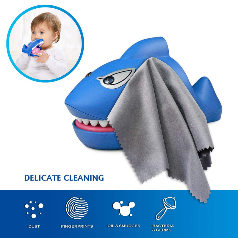 AAwipes Eyeglasses Cleaning Cloth Microfiber Cleaning Cloths 30 Pack for Cleaning Glasses, Lenses, Phones, Screens, Camera,Silverware, Any Other Delicate Surfaces (6"x7", 10 White + 20 Dark Grey) - NewNest Australia