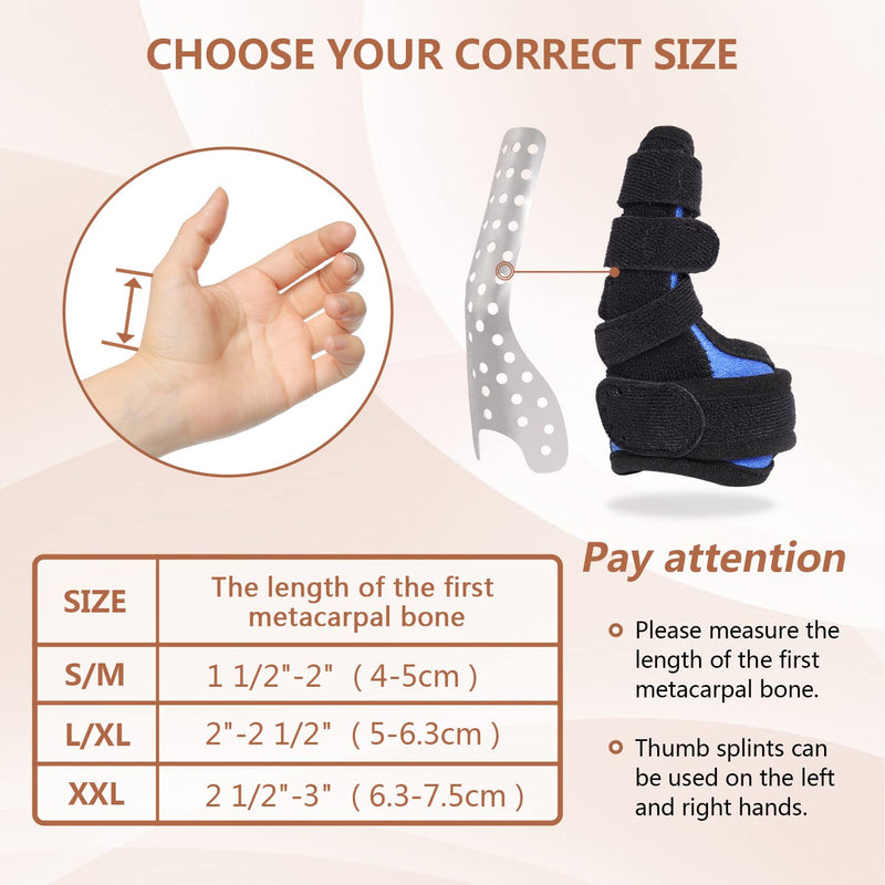 Scurnhau Thumb Splint Left And Right, Rhizarthrosis Thumb Brace, Thumb Splint, Orthosis Thumb Ccd Joint For Tendonitis, Arthritis, Trigger Finger, Thumb Broken, Injuries - NewNest Australia