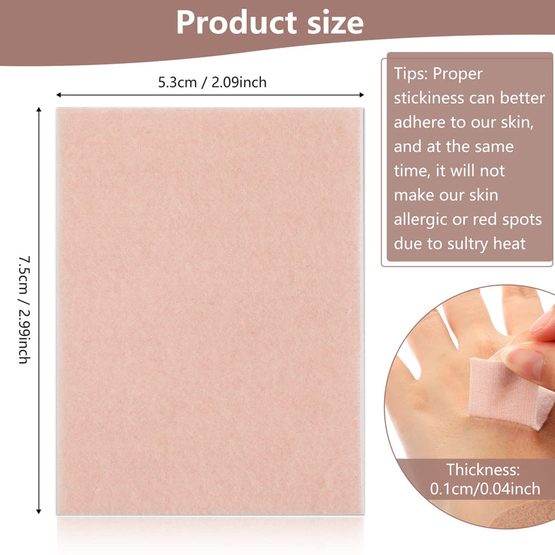 35 Sheets Moleskin Adhesive Tape Moleskin Adhesive Pads Shoes Moleskin Padding Bubble Prevention Tape Bubble Pad For Boots Hiking Reduces Friction Pain Light Brown (Lint) - NewNest Australia