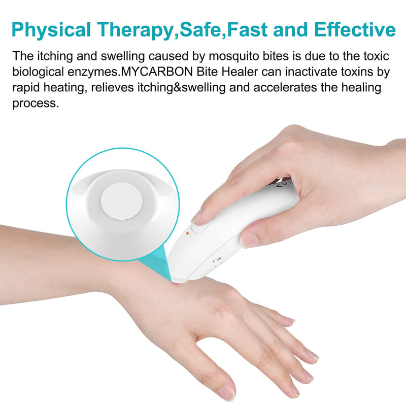 MYCARBON Insect Bite Healer Chemical-Free Treatment Electronic Device for Bite Relief from Itching Redness Pain and Swelling of Mosquitoes, Wasps, Bees, Ants, Spiders, bedbugs Bites - NewNest Australia