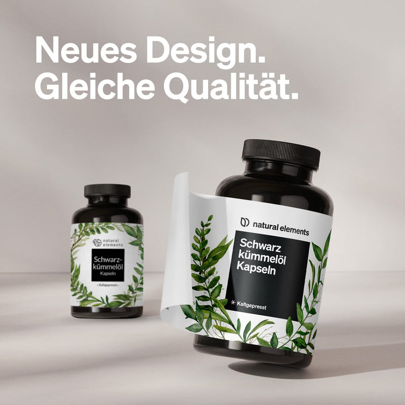 Black cumin oil (original Nigella sativa) - 400 capsules in a 6-month supply - 1000 mg Egyptian black cumin oil/daily dose - cold-pressed, natural - produced in Germany & laboratory tested - NewNest Australia